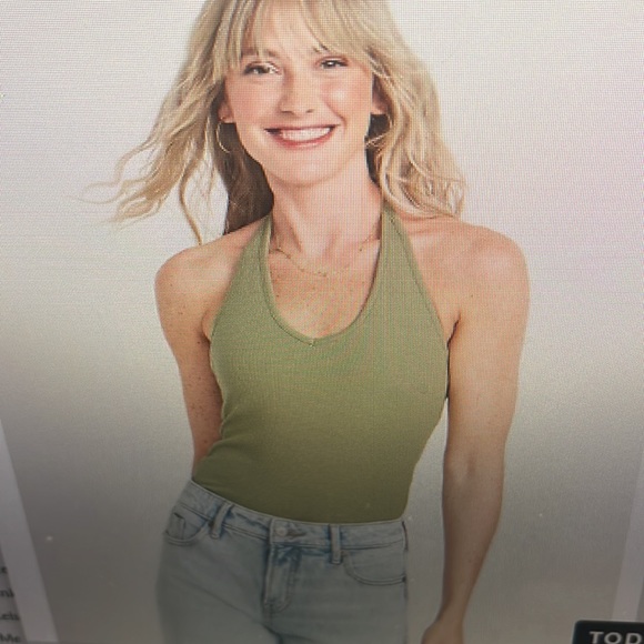 Old Navy Tops - Fitted Halter Rib-Knit Tank Top